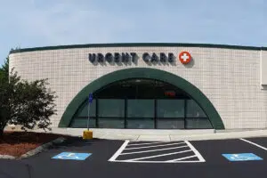 The exterior of a ClearChoiceMD Urgent Care facility in Lebanon.
