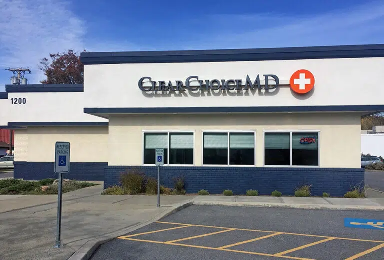 The exterior of a ClearChoiceMD Urgent Care facility in South Burlington.