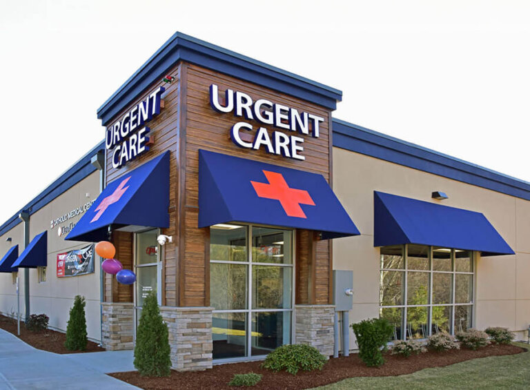 The exterior of a ClearChoiceMD Urgent Care facility in Hooksett.